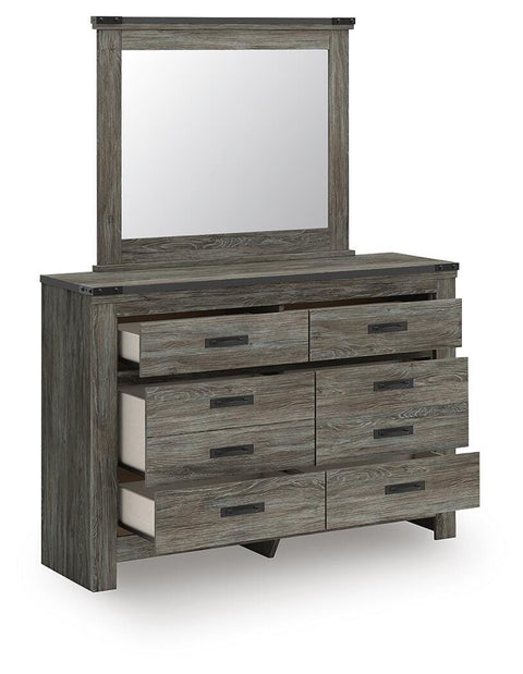 Frandern Panel Bed, Dresser and Mirror