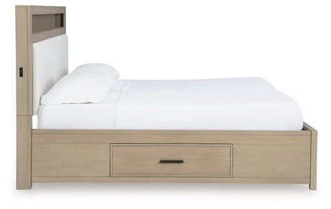 Calmoro Bookcase Bed with Dresser and Nightstand
