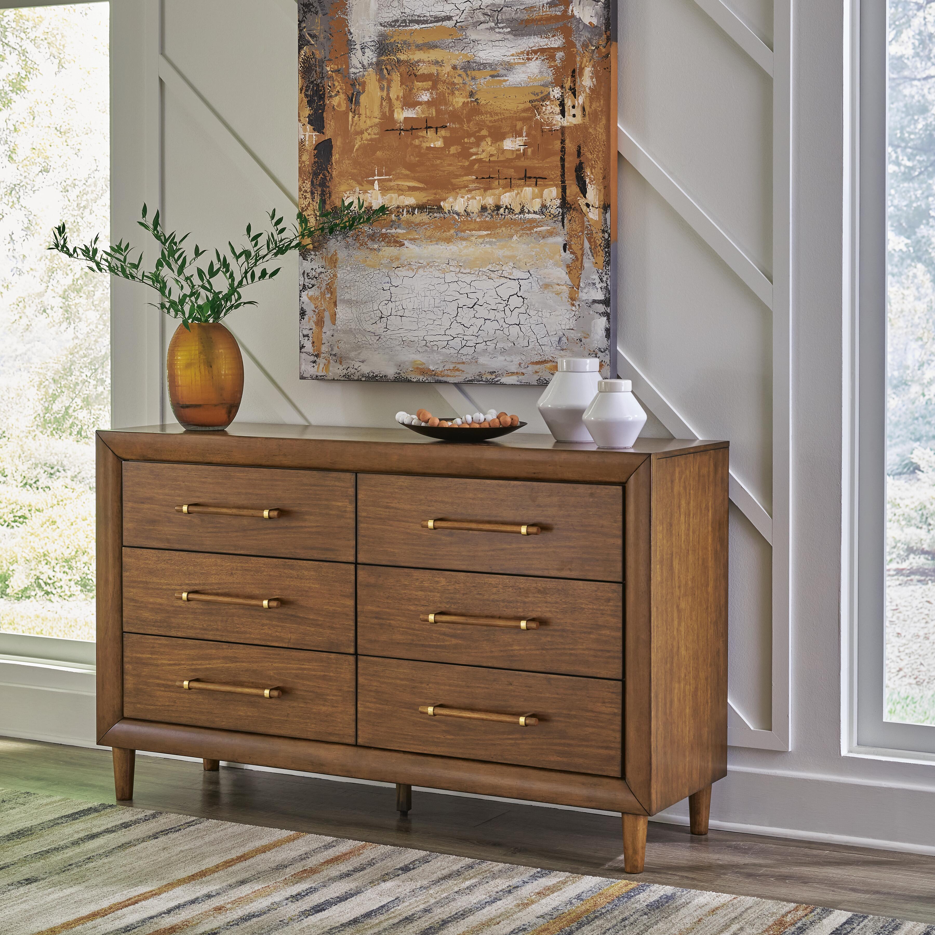 Lyncott Upholstered Bed with Dresser