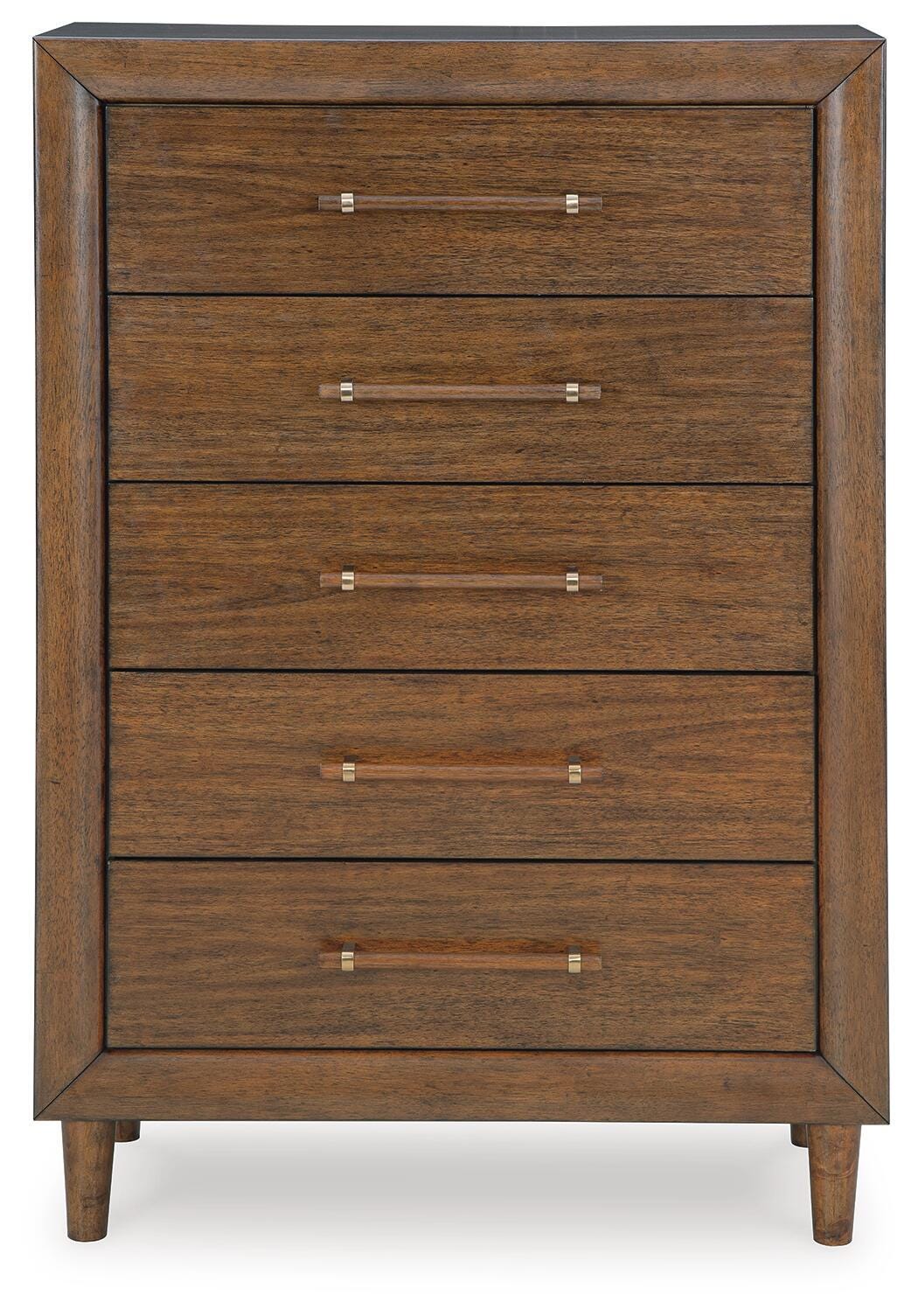 Lyncott Upholstered Panel Bed, Dresser, Mirror and Chest
