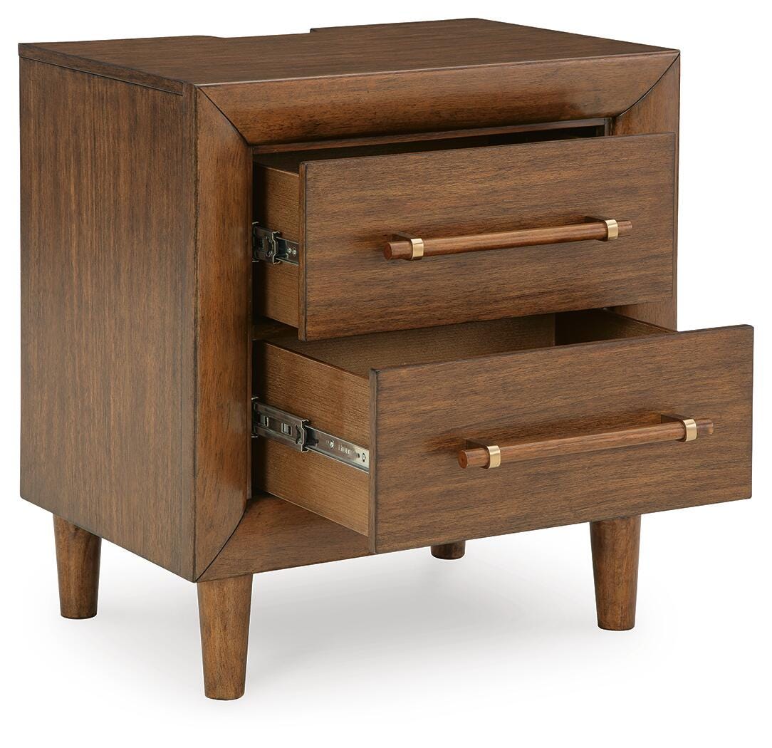 Lyncott Upholstered Bed, Chest and Nightstand