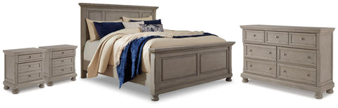 Lettner Panel Bed, Dresser and 2 Nightstands