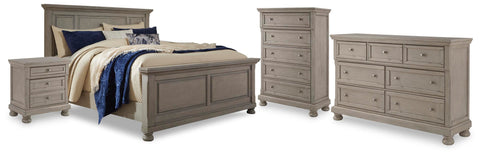 Lettner Panel Bed, Dresser, Chest and 2 Nightstands
