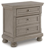 Lettner Panel Bed with Mirrored Dresser and 2 Nightstands