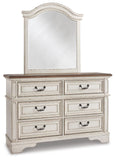 Realyn Panel Bed, Dresser, Mirror and Nightstand
