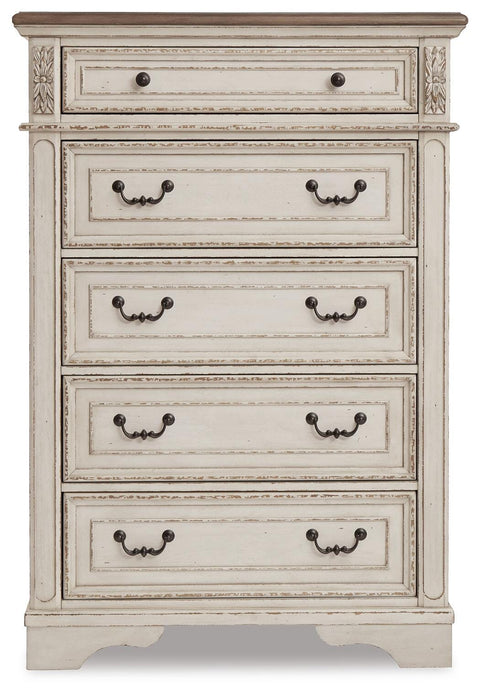 Realyn Storage Bed, Dresser, Chest and 2 Nightstands