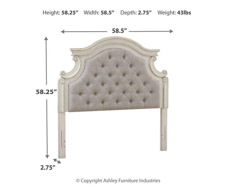 Realyn Upholstered Panel Headboard