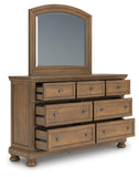 Feddinger Panel Bed, Dresser and Mirror