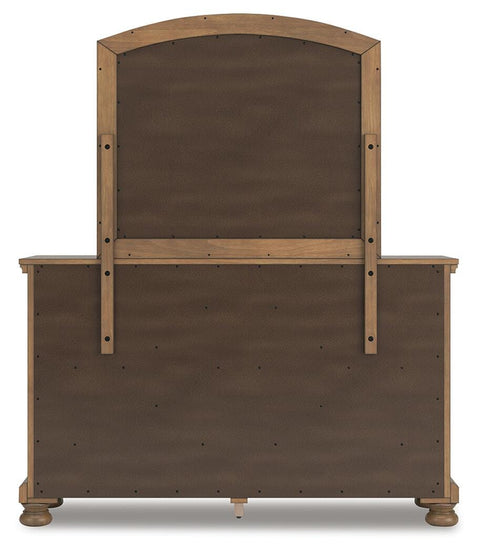 Feddinger Panel Bed with Mirrored Dresser and Chest