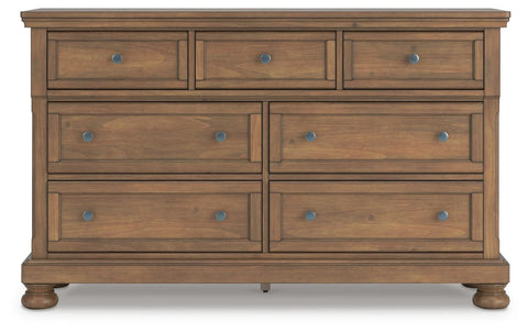 Feddinger Storage Sleigh Bed with Dresser and Nightstand