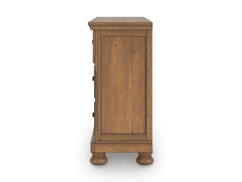 Feddinger Panel Storage Bed, Dresser and Nightstand