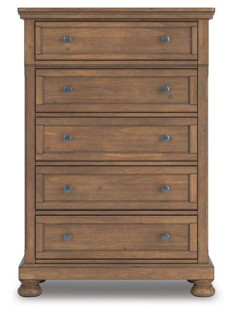 Feddinger Storage Sleigh Bed with Mirrored Dresser, Chest and Nightstand