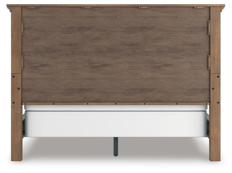 Feddinger Panel Bed with Mirrored Dresser and Chest