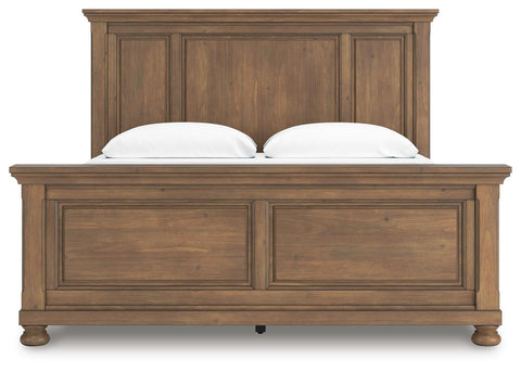 Feddinger Panel Bed with Mirrored Dresser and 2 Nightstands