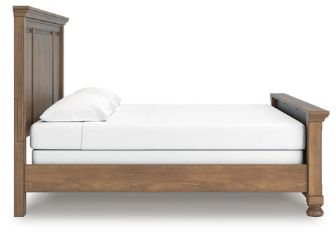Feddinger Panel Bed with Mirrored Dresser and Chest