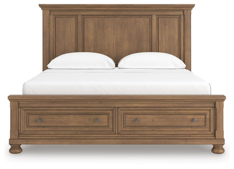 Feddinger Panel Storage Bed, Dresser and Nightstand