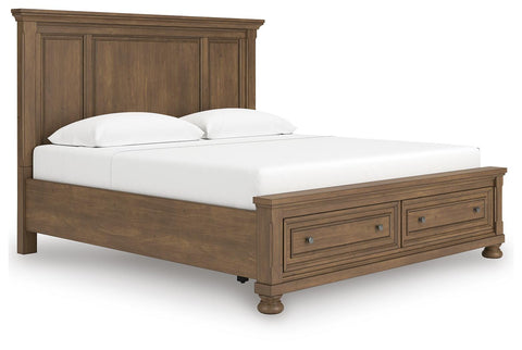 Feddinger Panel Storage Bed. Dresser, Mirror, Chest and Nightstand