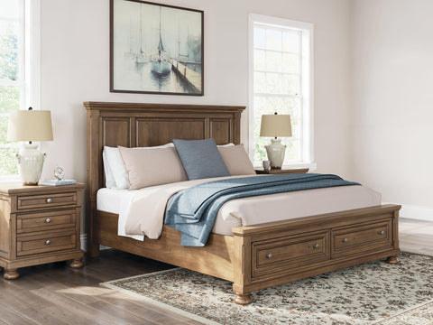 Feddinger Panel Storage Bed. Dresser, Mirror, Chest and Nightstand