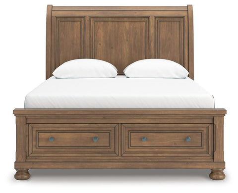 Feddinger Sleigh Storage Bed, Dresser and Mirror