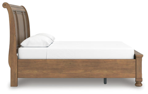 Feddinger Sleigh Bed, Dresser, Mirror, Chest and Nightstand