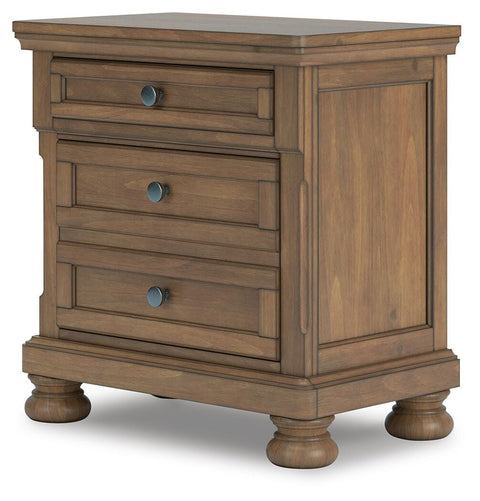 Feddinger Storage Sleigh Bed with Mirrored Dresser, Chest and Nightstand