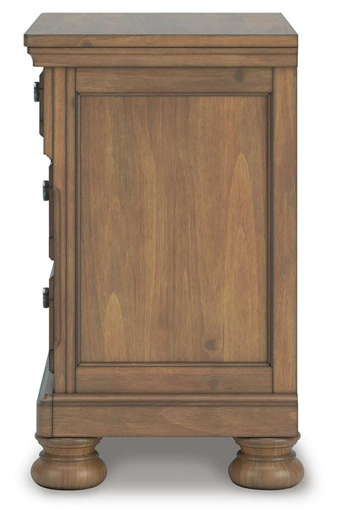 Feddinger Panel Storage Bed. Dresser, Mirror, Chest and Nightstand