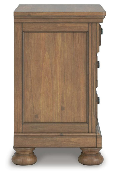 Feddinger Sleigh Bed, Dresser, Mirror, Chest and Nightstand