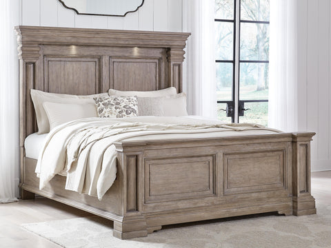 Blairhurst Panel Bed with Mirrored Dresser and Nightstand