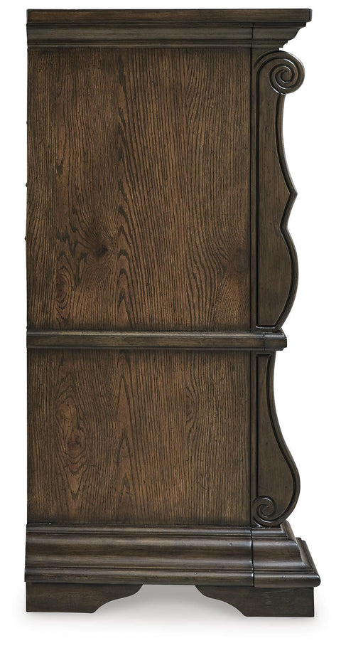 Maylee Upholstered Bed, Dresser, Chest and Nightstand