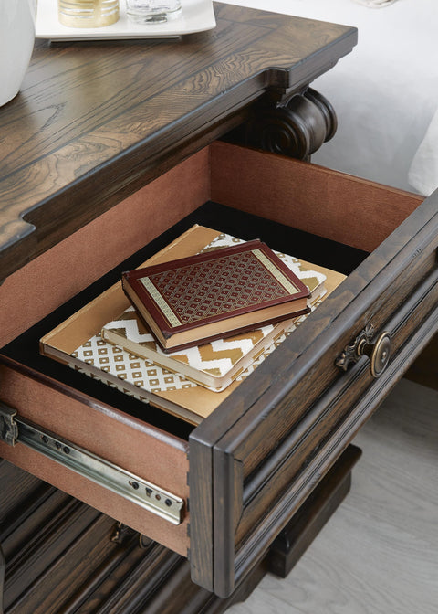 Maylee Upholstered Bed with Dresser and Nightstand