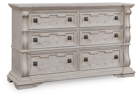 Bruchandi Upholstered Panel Bed and Dresser