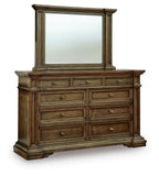 Frantanna Panel Bed, Dresser and Mirror