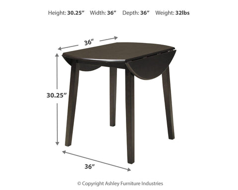 Hammis Extendable Dining Table and 4 Chairs