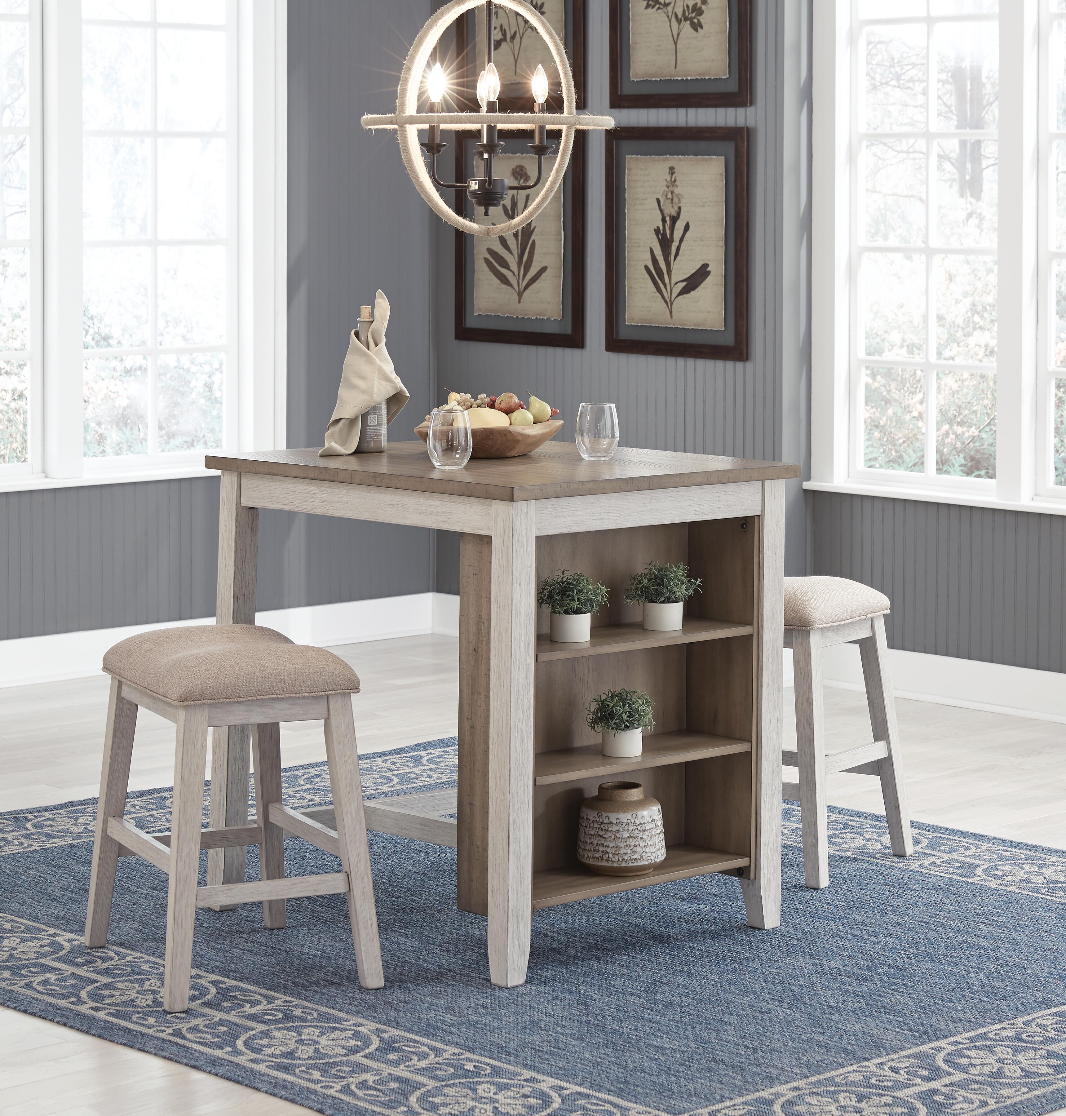 Skempton Counter Height Dining Table and Bar Stools (Set of 3)