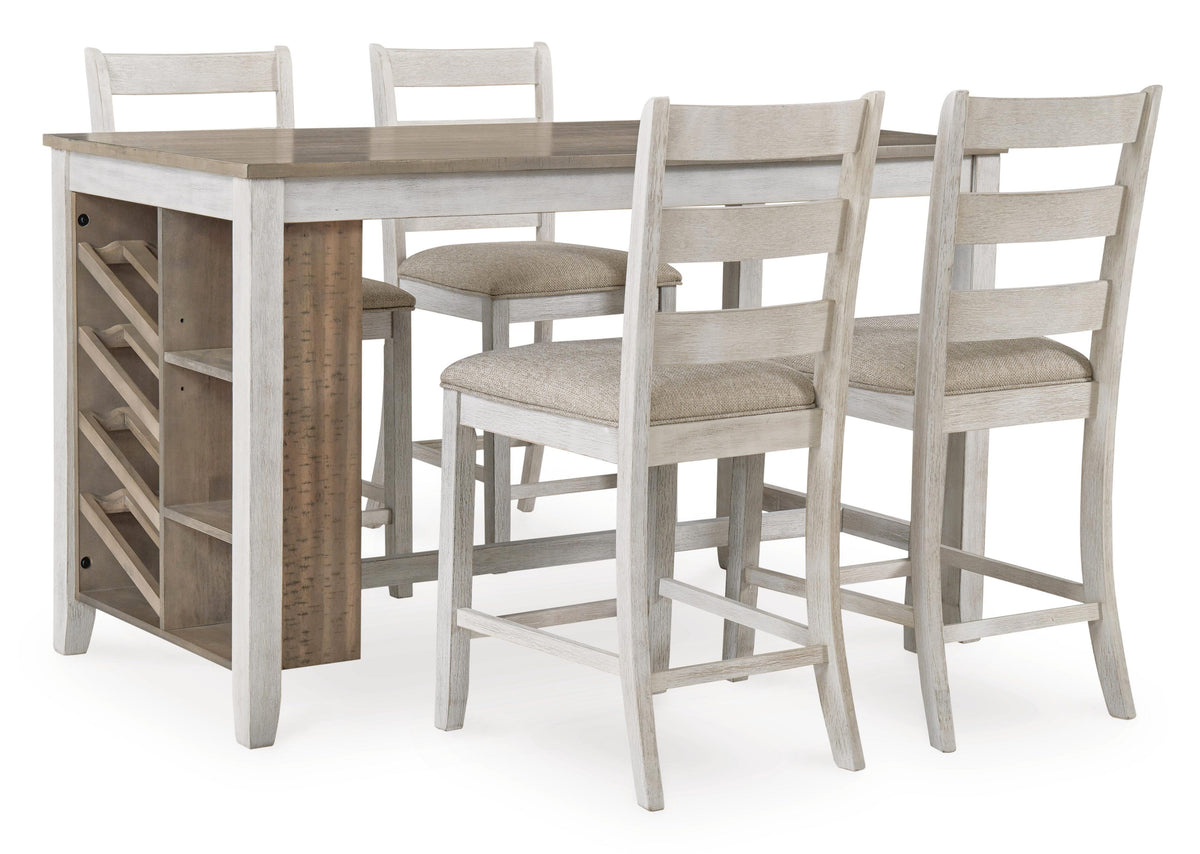 Hartwell Counter Height Dining Table and 4 Bar Stools
