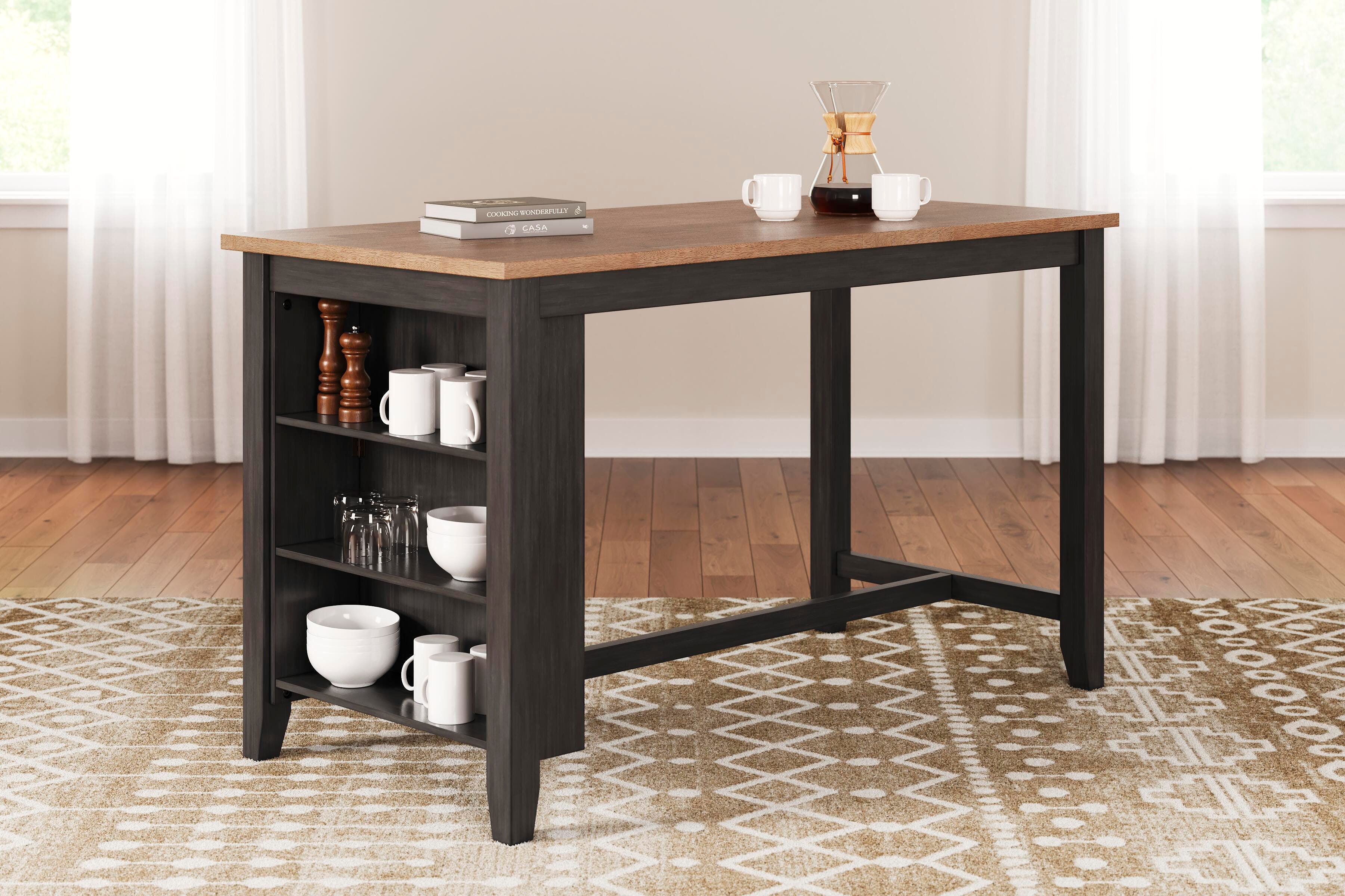 Millbrook Counter Height Dining Table and 2 Barstools