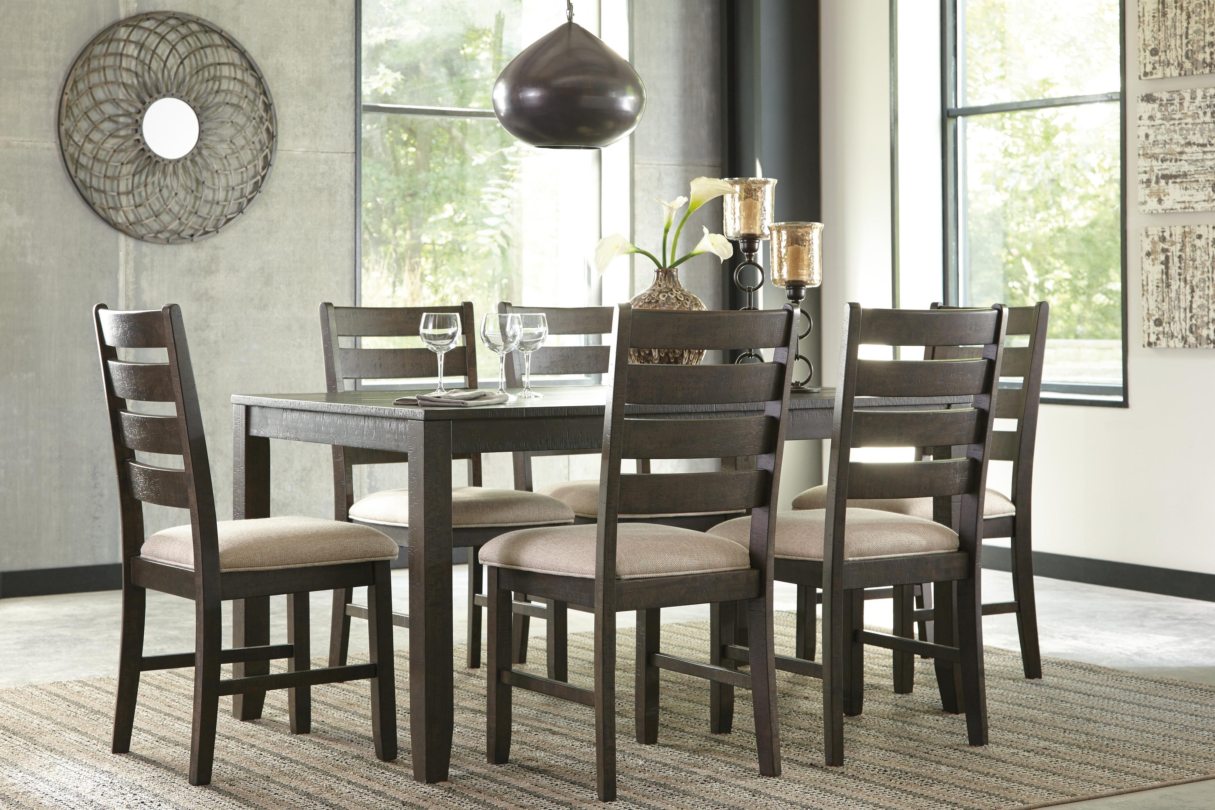 Rokane Dining Table and Chairs (Set of 7)