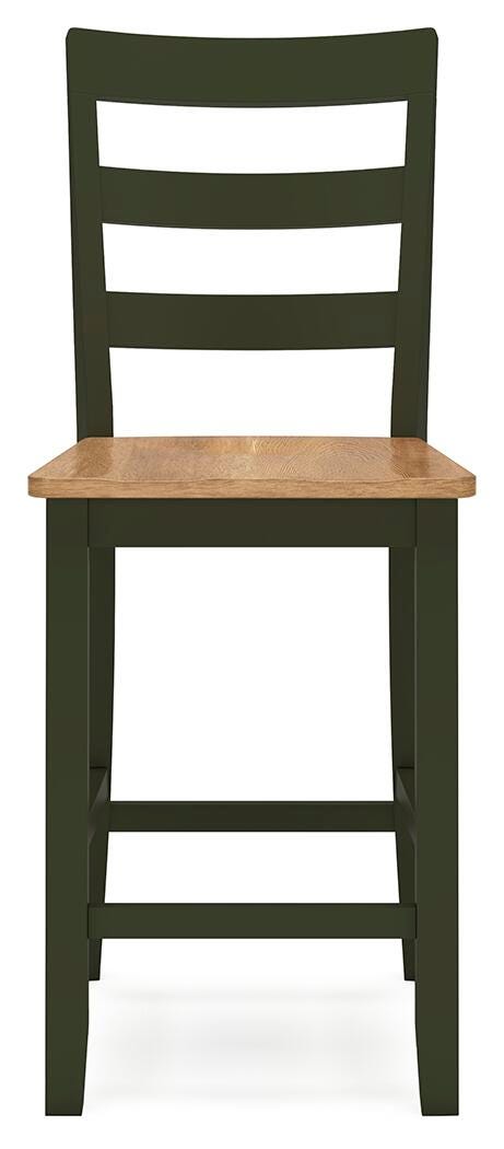 Gesthaven Counter Height Dining Table and 2 Barstools