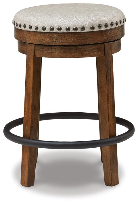Valebeck Counter Height Dining Table and 6 Barstools