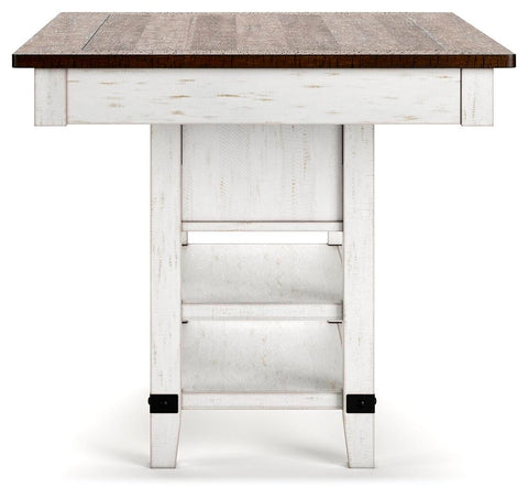 Valebeck Counter Height Dining Table and 6 Barstools