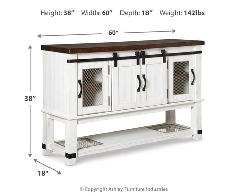 Valebeck Counter Height Dining Table and 4 Barstools with Storage