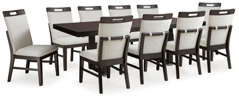 Neymorton Extendable Dining Table and 10 Chairs