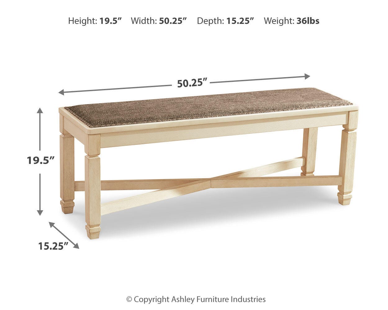 Vanderley Dining Table and 2 Chairs and 2 Bench
