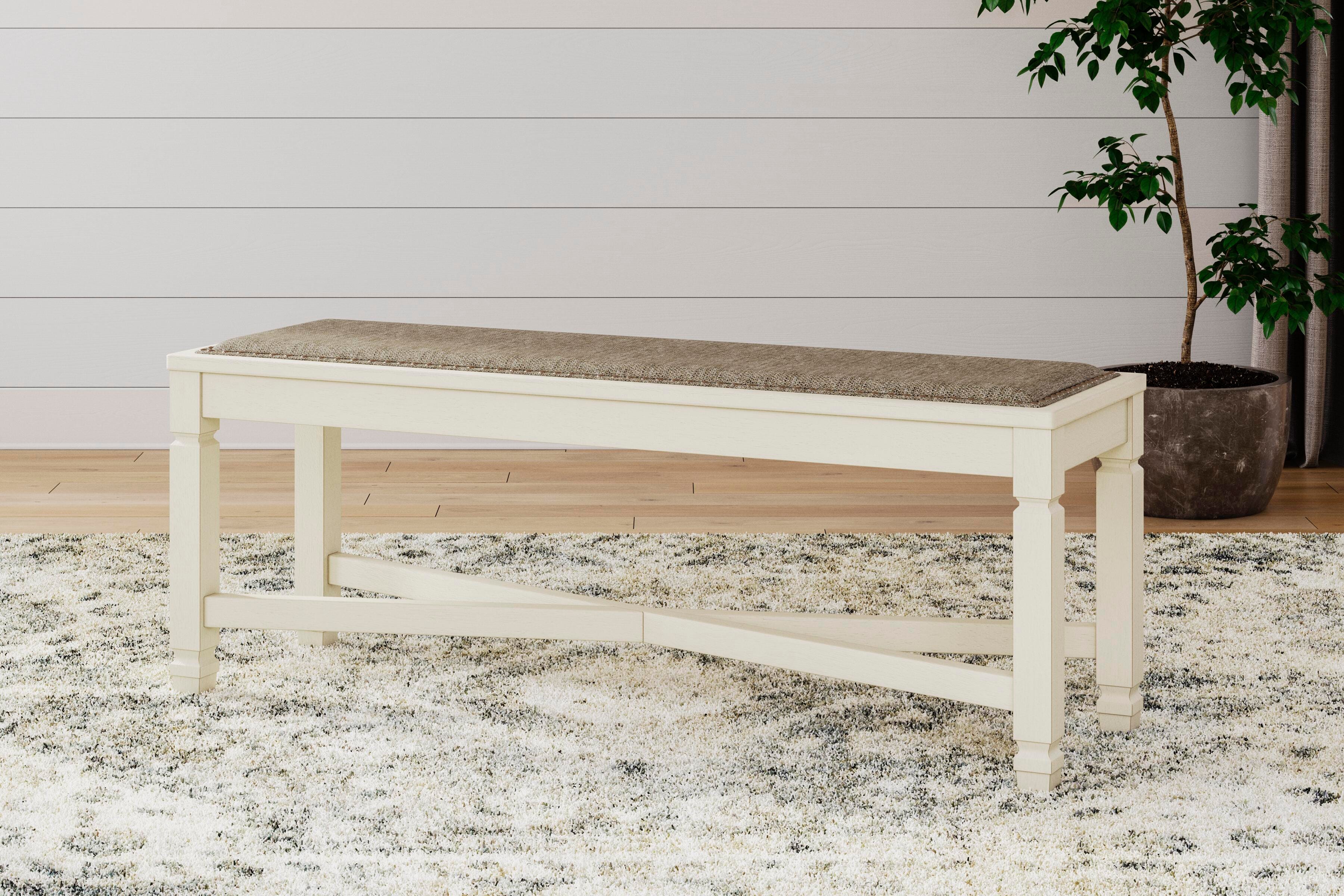 Vanderley Dining Table, 4 Chairs, Bench, Server and Display Cabinet