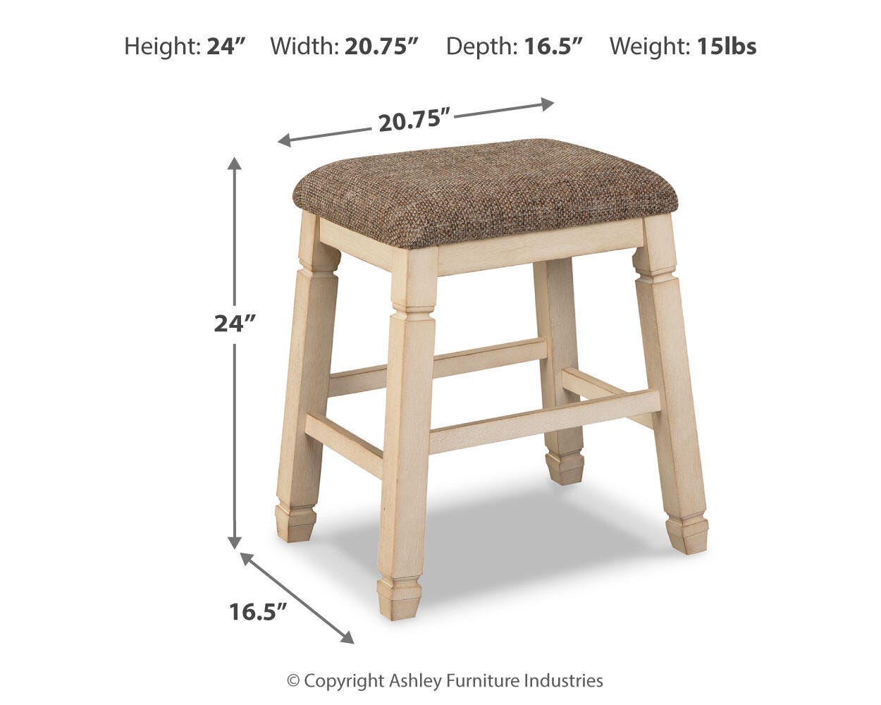 Vanderley Counter Height Dining Table and 4 Barstools