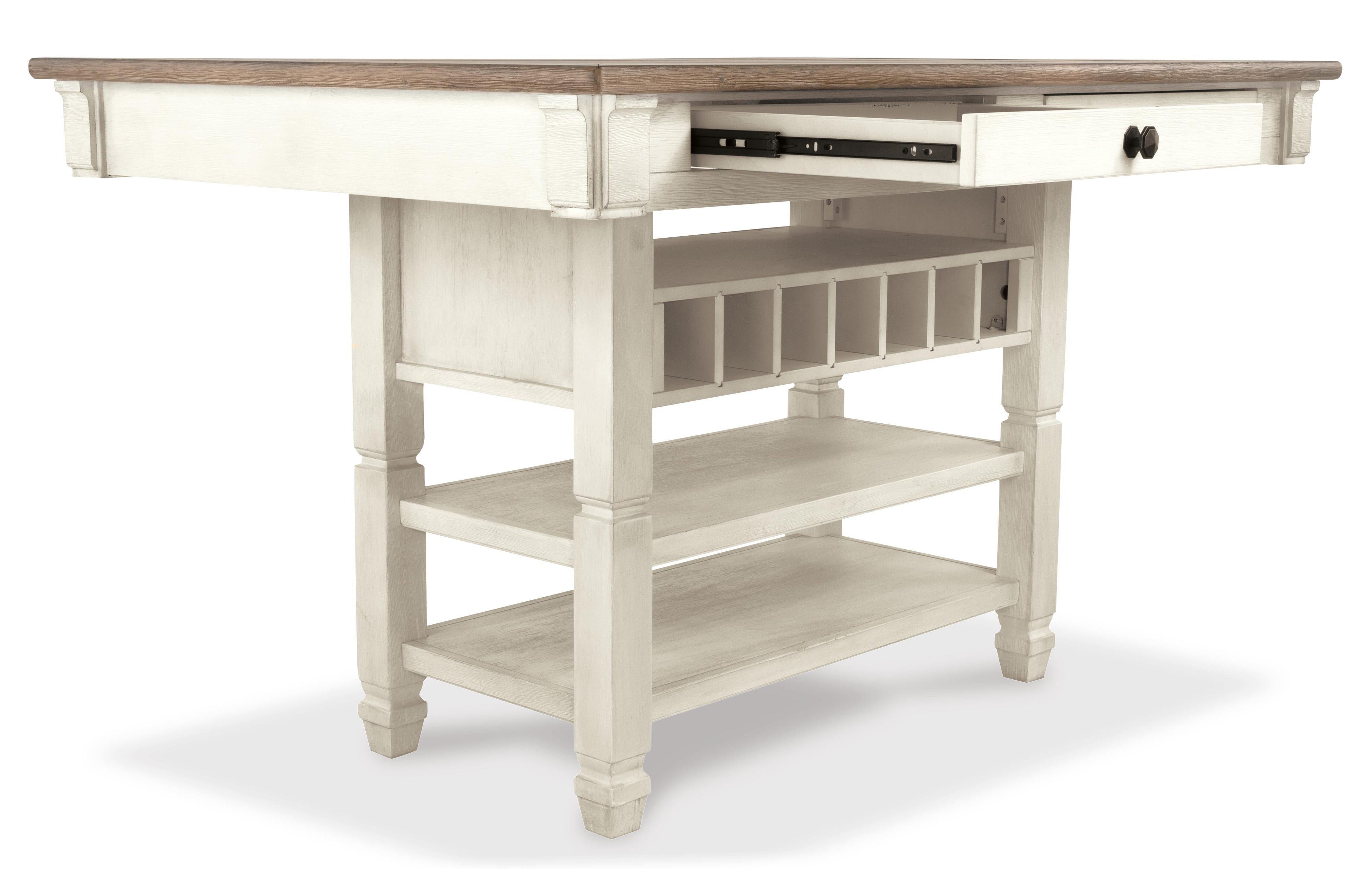 Vanderley Counter Height Dining Table and 6 Bar Stools