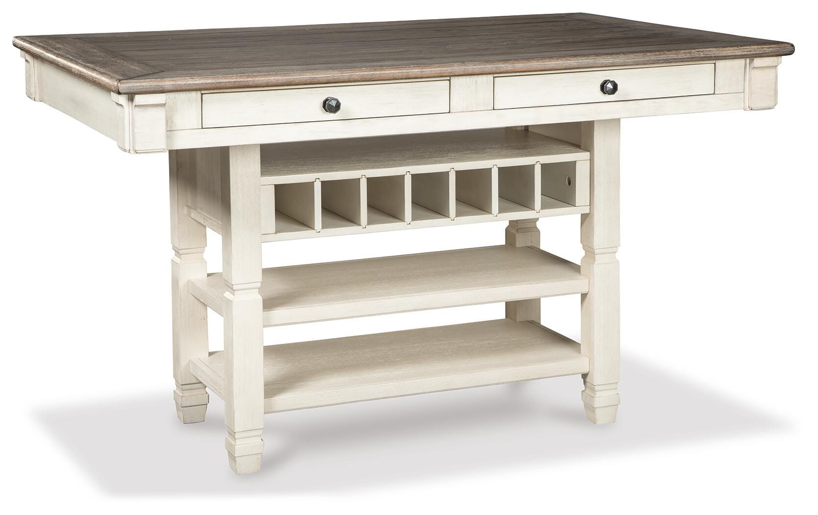 Vanderley Counter Height Dining Table and 4 Barstools and Bench