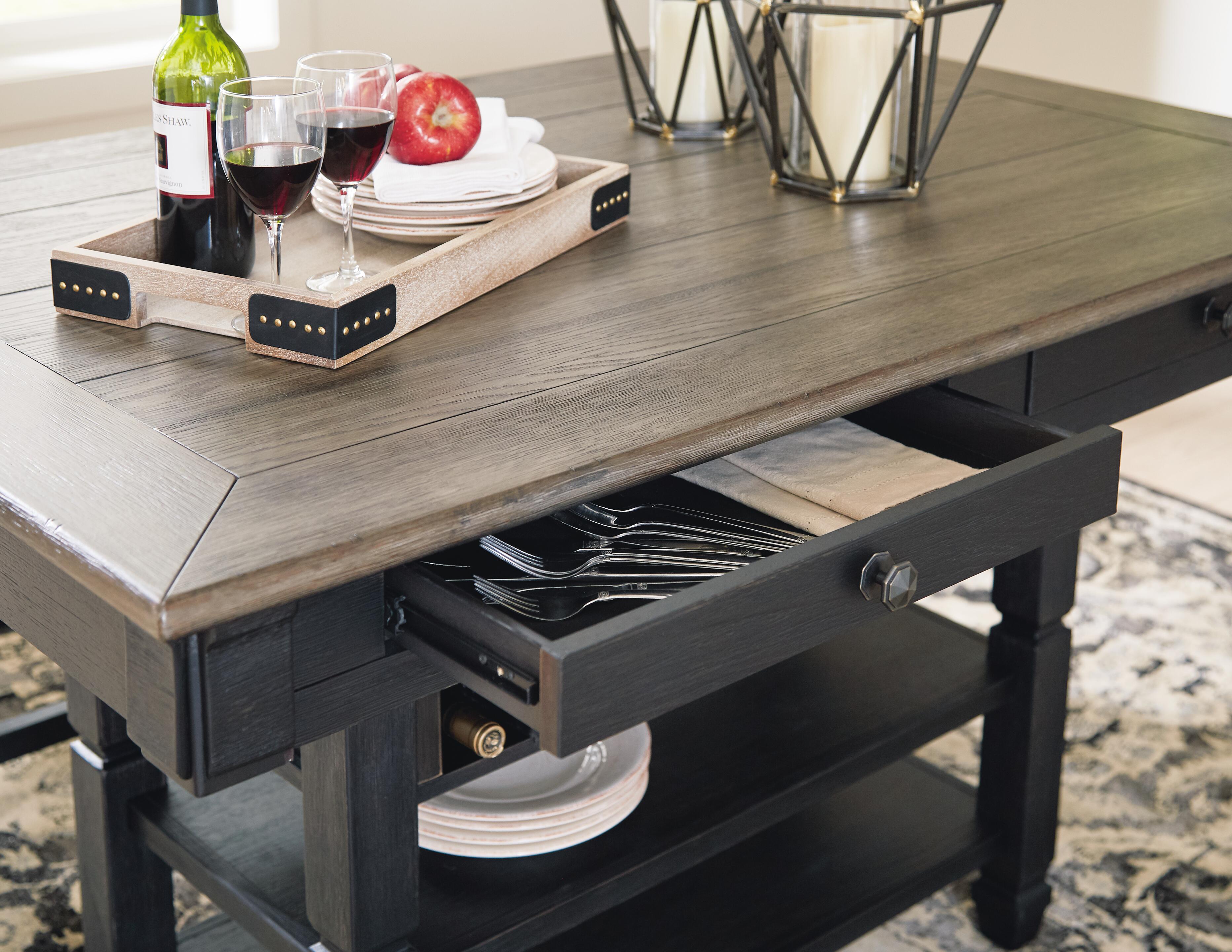 Tyler Creek Counter Height Dining Table and 2 Barstools