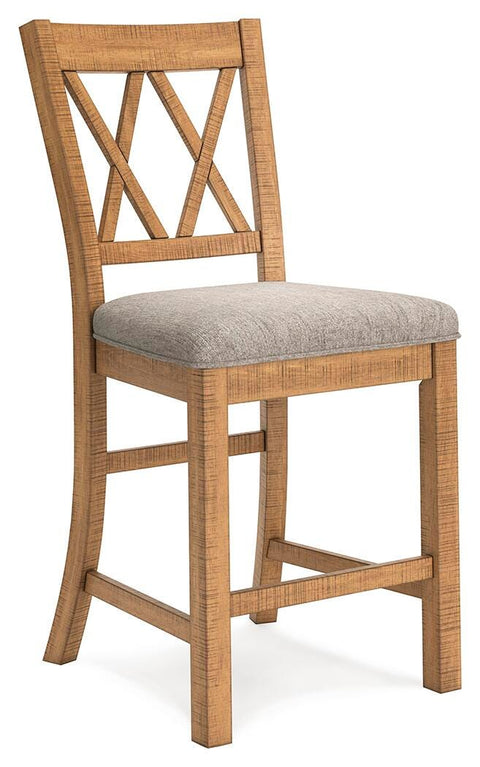 Havonplane Counter Height Extendable Dining Table and 2 Barstools and Bench