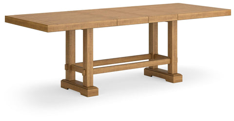 Havonplane Counter Height Extendable Dining Table and 2 Barstools and Bench